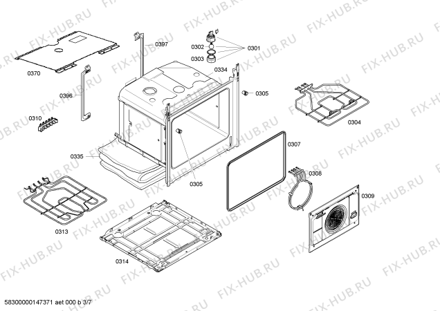 Схема №6 HC858540U с изображением Стеклокерамика для электропечи Siemens 00685063