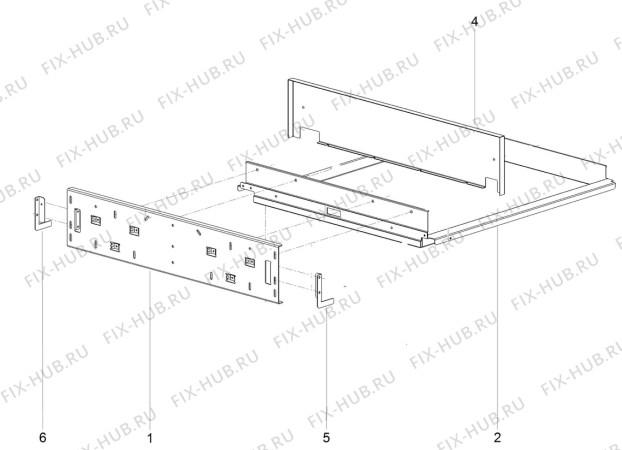 Взрыв-схема микроволновой печи Electrolux EVV14900OX - Схема узла Section 4