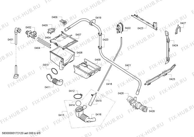 Схема №5 WAB24266EE Serie 2 с изображением Панель управления для стиралки Bosch 11000559