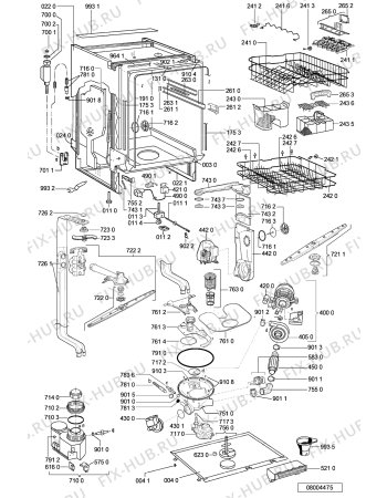 Схема №1 ADG 8198 IX с изображением Блок управления для посудомоечной машины Whirlpool 481221479845