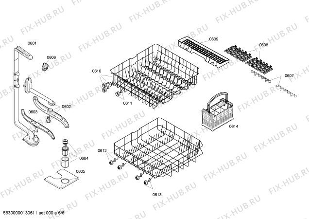 Схема №5 DGS4302 с изображением Панель управления для посудомойки Bosch 00668657