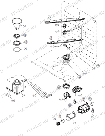 Взрыв-схема посудомоечной машины Gorenje DM 10 Charmant SE   -White Bi (900001016, DW20.1) - Схема узла 03