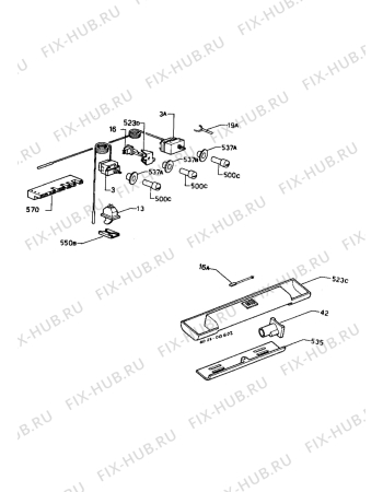 Взрыв-схема холодильника Zanussi Z630/3CT - Схема узла Electrical equipment