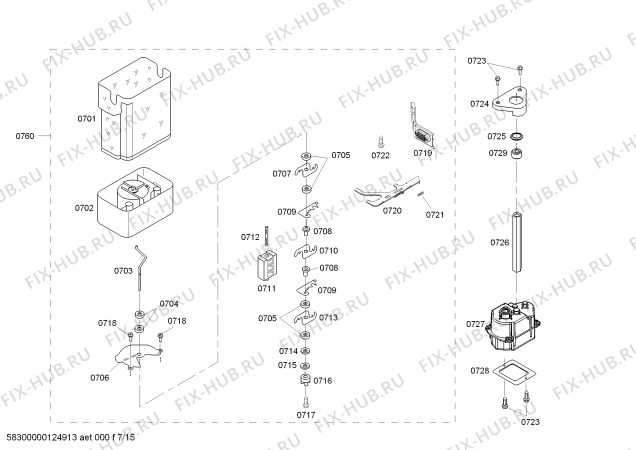 Схема №11 KBUDT4275E с изображением Модуль для посудомойки Bosch 00609298