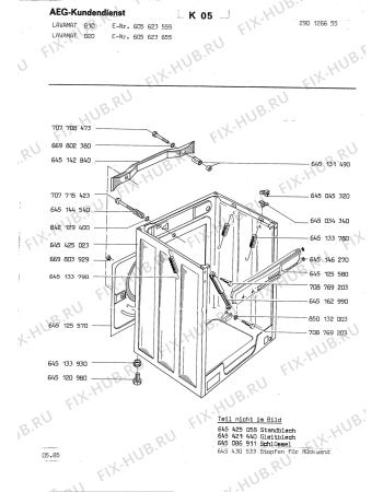 Взрыв-схема стиральной машины Aeg LAV820 - Схема узла Section3