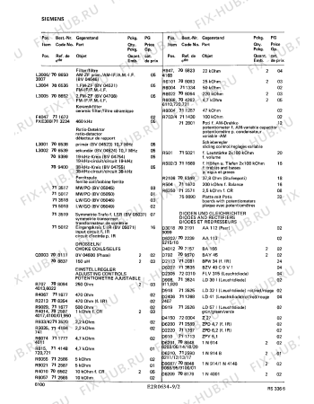 Схема №8 RS3366 с изображением Реле для аудиотехники Siemens 00720299