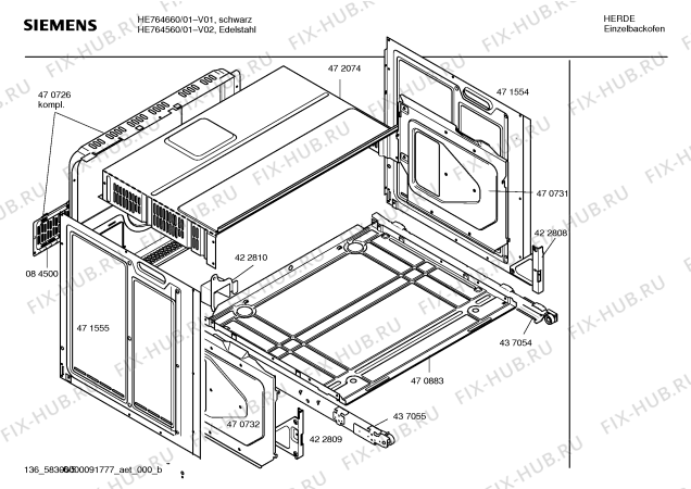 Схема №5 HE784670 IC3 с изображением Фронтальное стекло для духового шкафа Siemens 00472195