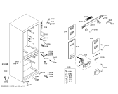 Схема №3 KGN46A43 с изображением Дверь для холодильника Bosch 00247604
