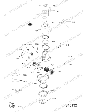 Схема №1 208353904402PRF01207 с изображением Спецнабор для вытяжки Whirlpool 482000096520