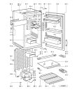 Схема №1 EK 134 N/R WS с изображением Дверка для составляющей Whirlpool 481244028844