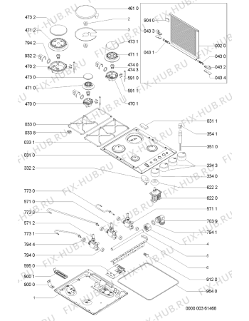 Схема №1 345 327 10 с изображением Затычка для электропечи Whirlpool 481244038907