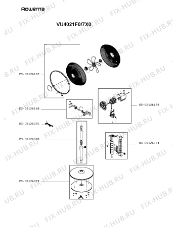 Схема №1 VU4021G0/7X0 с изображением Другое для обогревателя (вентилятора) Rowenta CS-00126168
