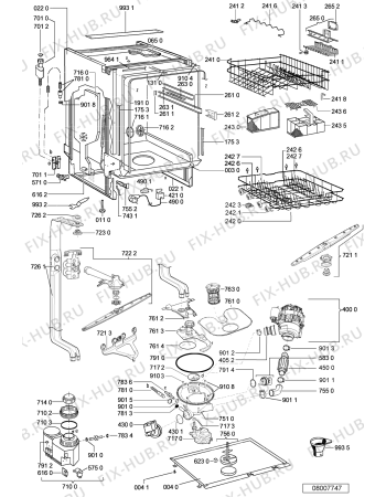 Схема №2 GSI 4619 POWER IN с изображением Обшивка для посудомоечной машины Whirlpool 480140101886