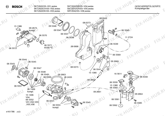 Схема №3 SKT2022DK с изображением Корзина для посудомоечной машины Bosch 00151368