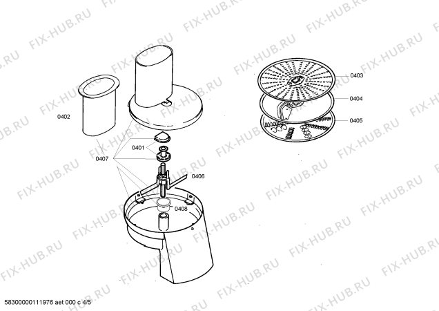 Схема №4 MUM4701 ProfiMixx47 electronic с изображением Панель для электрокомбайна Bosch 00653295