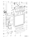Схема №2 GSUK 4507 BR с изображением Панель для электропосудомоечной машины Whirlpool 480140100069