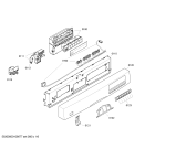Схема №6 SGS59A02FF с изображением Передняя панель для посудомойки Bosch 00432942