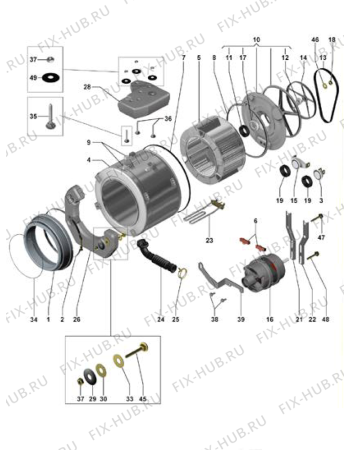 Схема №3 AP846X (F015093) с изображением Инструкция по обслуживанию для стиралки Indesit C00052891