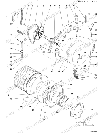 Схема №2 LB12TX (F016505) с изображением Декоративная панель для стиральной машины Indesit C00056772