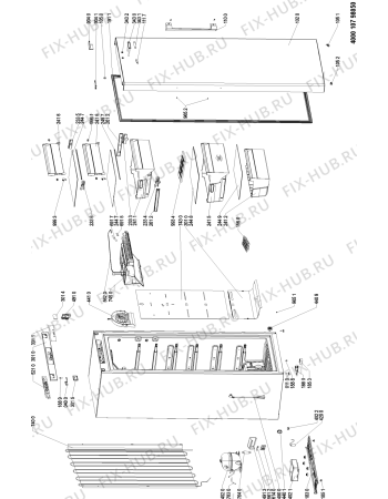 Схема №1 BAUKNECHT с изображением Дверца для холодильника Whirlpool 481010627108