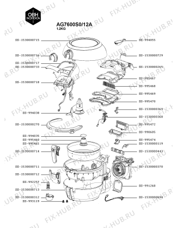 Схема №1 FZ761015/12A с изображением Крышка для электрофритюрницы Tefal SS-1530000716