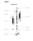 Схема №1 VU6525T0/7X0 с изображением Часть корпуса для электрообогревателя Tefal CS-00129752