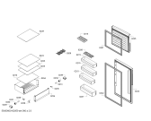 Схема №3 BD2058W3VV с изображением Дверь морозильной камеры для холодильника Bosch 00688020