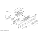 Схема №5 E18E12N0 с изображением Панель управления для плиты (духовки) Bosch 00674357