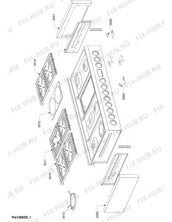 Схема №10 SOV 100 GRC с изображением Тэн для духового шкафа Whirlpool 480121102222