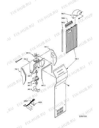 Схема №8 S20D RCB 10 с изображением Трубка для холодильника Whirlpool 481253018041