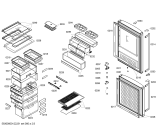 Схема №3 KG25F200 с изображением Вставная полка для холодильника Siemens 00439522