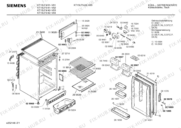 Схема №2 KT15LF5 с изображением Клапан для холодильника Siemens 00095442