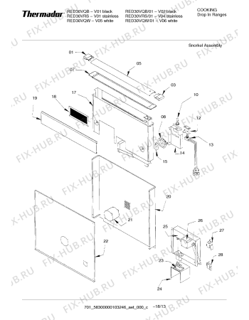 Схема №15 REF30QW с изображением Кнопка для электропечи Bosch 00415361