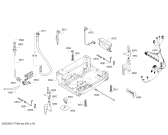 Схема №6 VVD55W00EU с изображением Кнопка для электропосудомоечной машины Bosch 00627129