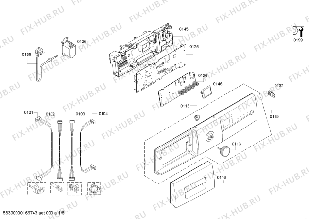 Схема №5 WAE28346 Maxx 6 VarioPerfect с изображением Силовой модуль для стиралки Bosch 11002761