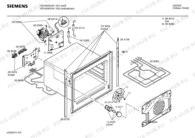 Схема №5 HE54020 с изображением Панель управления для плиты (духовки) Siemens 00285034
