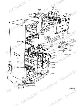 Схема №4 RBF 37/I с изображением Изоляция для холодильной камеры Whirlpool 481244069033