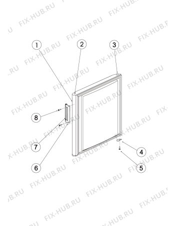 Взрыв-схема холодильника Indesit RMUP100XH (F074578) - Схема узла