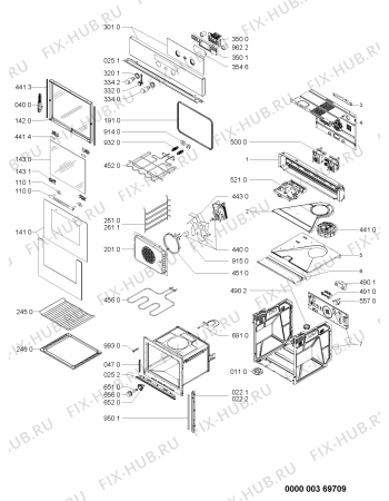 Схема №1 BLZE 6205/IN с изображением Панель для электропечи Whirlpool 480121100572