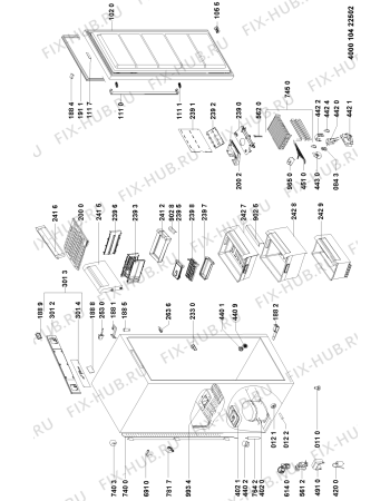 Схема №1 WVN1862 A+NFN с изображением Покрытие для холодильника Whirlpool 481010398560