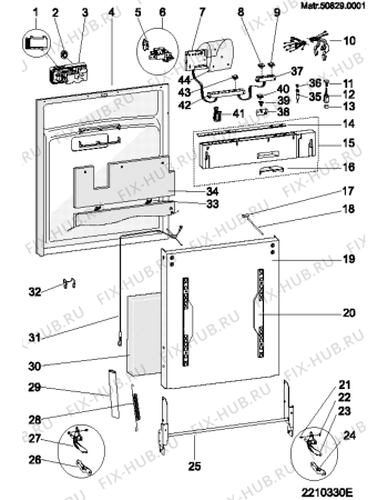 Схема №3 LVTI1267E (F042589) с изображением Руководство для посудомойки Indesit C00145455