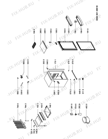 Схема №1 CKF 630 с изображением Винт (болт) для холодильной камеры Whirlpool 481253568001