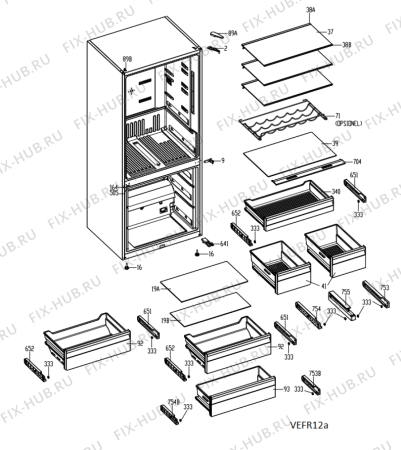 Схема №4 W8BEH183X с изображением Другое для холодильника Whirlpool 488000534288
