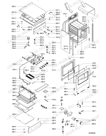 Схема №1 ACM 383 BR с изображением Холдер для холодильника Whirlpool 481240448801