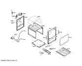 Схема №4 FN102P14SC с изображением Декоративная рамка для плиты (духовки) Bosch 00671721
