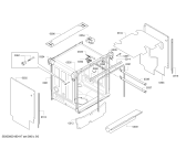 Схема №6 S41M68N6EU с изображением Передняя панель для электропосудомоечной машины Bosch 00791706