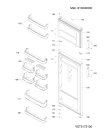 Схема №5 MTZ522NFHA (F059005) с изображением Дверь для холодильной камеры Indesit C00270060