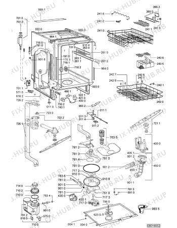 Схема №2 ADG 6370/1 WH с изображением Панель для посудомойки Whirlpool 480140100856