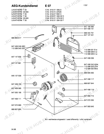Взрыв-схема стиральной машины Aeg LAVTHT30 - Схема узла Section3