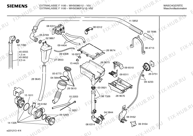 Схема №4 WH50380 EXTRAKLASSE F1100 с изображением Панель управления для стиральной машины Siemens 00350194